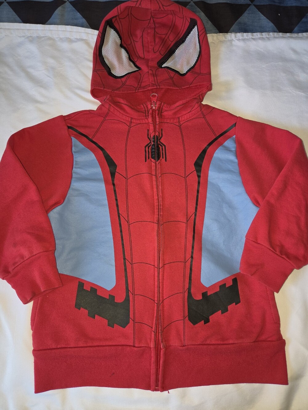Spider-Man Red Kids Zip-Up Hoodie XS